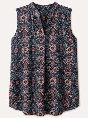 Van Heusen XXL Sleeveless Boho Floral Medallion Blouse Multicolour